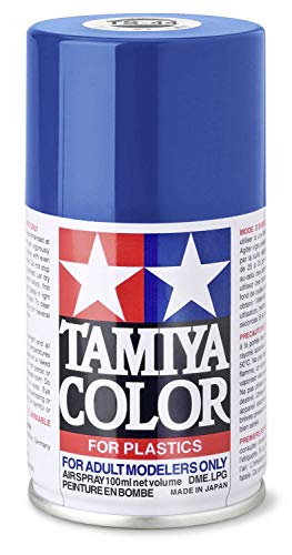 TAMIYA 85044 TS-44 Brillant Blau glänzend 100ml - Sprühfarbe für Plastikmodellbau, Modellbau und Bastelzubehör, Sprühfarbe für den Modellbau, 75 Milliliters von TAMIYA