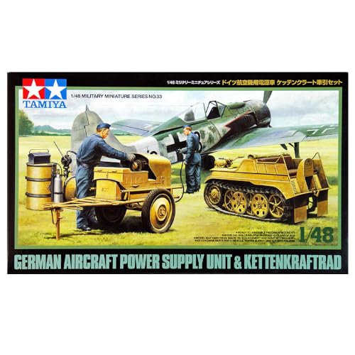 Tamiya 300032533-1:48 WWII Deutsche Kettkrad mit Starthilfegerät, Grau von TAMIYA