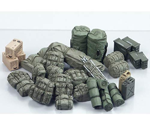 TAMIYA 35266 1:35 Diorama-Set US Militär Zub. Modern, Modellbausatz,Plastikbausatz, Bausatz zum Zusammenbauen, detaillierte Nachbildung, Gold von TAMIYA