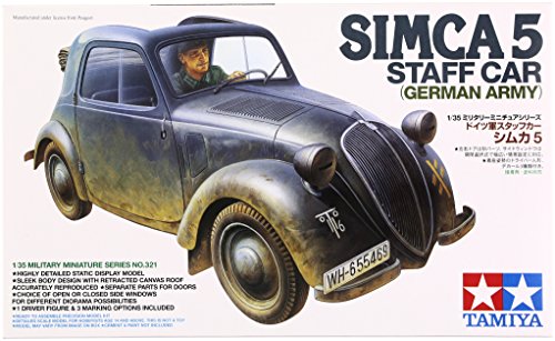 Tamiya 300035321-1:35 WWII Deutsche Simca S5 Dienstwagen (1), Grau von TAMIYA