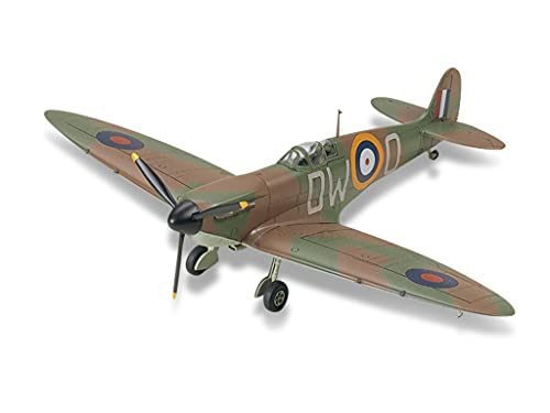 TAMIYA 300060748 Militär 300060748-1:72 Supermarine Spitfire MK1,originalgetreue Nachbildung, Plastik Bausatz, Basteln, Modellbausatz, Zusammenbauen, unlackiert von TAMIYA