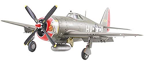 Tamiya 300061086 Militär 300061086-1:48 WWII US Republic P-47D Thunderbolt Razorback, originalgetreue Nachbildung, Plastik Bausatz, Basteln, Modellbausatz, Zusammenbauen, unlackiert, Mehrfarbig von TAMIYA