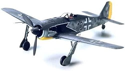 TAMIYA 300060766 Militär 300060766-1:72 Focke Wulf Fw 190 A-3, Luftfahrt, Flugzeug,originalgetreue Nachbildung, Plastik Bausatz, Basteln, Modellbausatz, Zusammenbauen, unlackiert, Mehrfarbig von TAMIYA