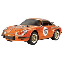 Tamiya Renault Alpine 110 Jägermeister Orange Brushed 1:10 RC Modellauto Elektro Rennwagen Bausatz von Tamiya