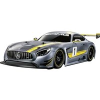 Tamiya TT-02 Mercedes-AMG GT3 Brushed 1:10 RC Modellauto Elektro Straßenmodell Allradantrieb (4WD) Bausatz von Tamiya