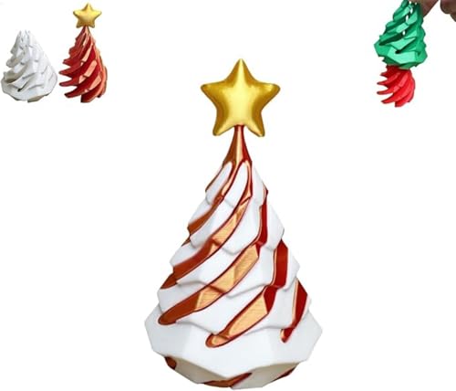 3D-Gedruckter Spiralkegel-Weihnachtsbaum, Impossible-Weihnachtsbaum. 3D-gedrucktes Spiralkegel-Zappelspielzeug Für Erwachsene Und Kinder, Infinity-Spiralbaum, Geschenke Für Weihnachten von Tamoiup