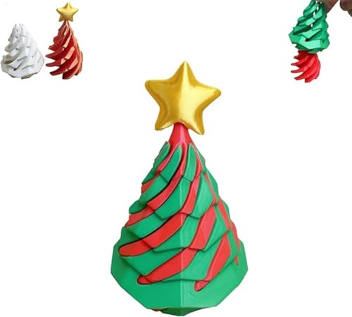 3D-Gedruckter Spiralkegel-Weihnachtsbaum, Impossible-Weihnachtsbaum. 3D-gedrucktes Spiralkegel-Zappelspielzeug Für Erwachsene Und Kinder, Infinity-Spiralbaum, Geschenke Für Weihnachten von Tamoiup