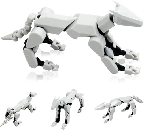 T13 Action-Hund, Roboter-Hund, Action-Figur, 3D-Gedruckter Robo-Hund, Beweglicher Roboter-Hund Mit Mehreren Gelenken, Lustiges Spielzeug Für Jun-gen Und Mädchen Für Sammler, Desktop-Dekorationen von Tamoiup