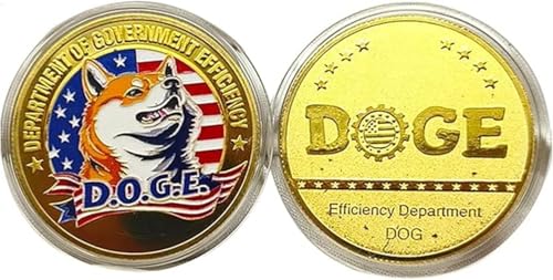 Tamoiup TRU-mp Doge Coin Dog Challenge Münzdurchmesser 1.6 '' Kleine Neuheit Münzen Siegel Der Präsidenten Herausforderung Münzen, Kreatives Lustiges Metallhandwerk von Tamoiup