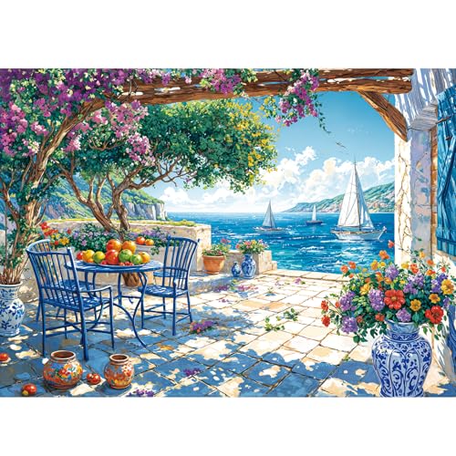 TangComplete Puzzle 1000 Teile für Erwachsene und Kinder, Impossible Game, Puzzles-Geschenk, Clevere Rätsel, Puzzles Farbenfrohes, Puzzle mit Summer Coast-Motiv TangComplete Puzzle 1000 Teile für Erwachsene und Kinder, Impossible Game, Puzzles-Geschenk, Clevere Rätsel, Puzzles Farbenfrohes, Puzzle mit Summer Coast-Motiv von TangComplete