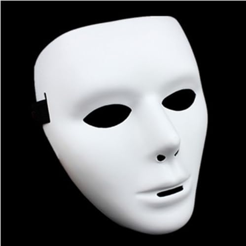 Tanzmaske JabbaWockeez – Streetdance, Hip-Hop, Ghoststep & Gruppenperformance Maske (weiß, 12x Stück 21 * 16) von TangDao