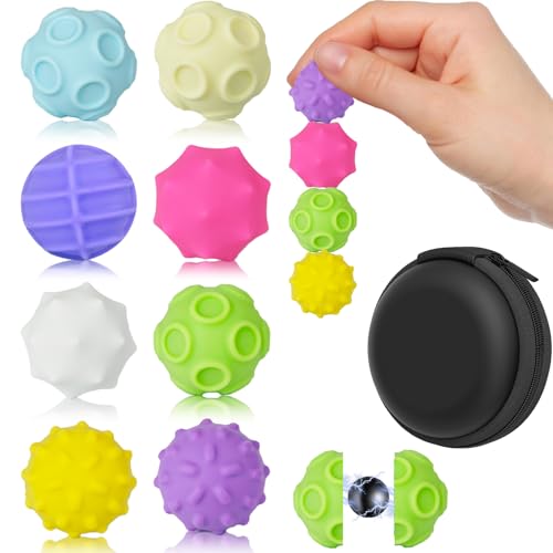 Tangdudu 8 Stück Magnetic Sensory Fidget Ball Toy, Magnetkugeln Stressball Silikon Sensorik Spielzeug, Tragbares Magnetische Kugeln für Erwachsene & Kinder, Anti-Stress Fidget Toys für Stress, Angst Tangdudu 8 Stück Magnetic Sensory Fidget Ball Toy, Magnetkugeln Stressball Silikon Sensorik Spielzeug, Tragbares Magnetische Kugeln für Erwachsene & Kinder, Anti-Stress Fidget Toys für Stress, Angst von Tangdudu