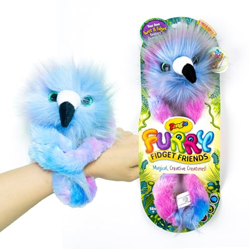 TANGLE Furry Fidget Friends - Neu! Skye der Flamingo - Plüsch Fidget Toy - Magische, kreative Kreaturen aus dem Tanglonia-Universum - Nehmen Sie Ihren pelzigen Fidget-Freund überall mit hin! von Tangle