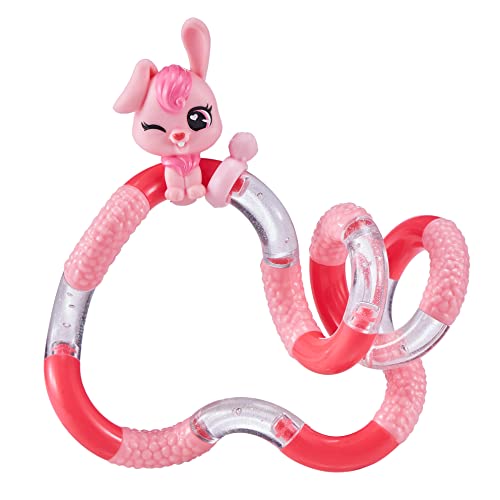 Tangle 8501 Fidget Toy Junior Pets Serie mit Tierfigur Hase, Antistress Finger Spielzeug, fördert Feinmotorik, beliebig dreh- und kombinierbar, Motorikspielzeug für Kinder ab 3 Jahre, Rosa von Tangle