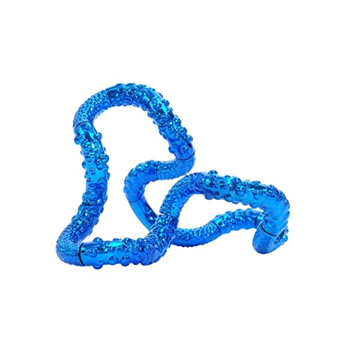 Tangle 85211 Fidget Toy Junior Metallic Sparkle Serie, Antistress Finger Spielzeug, fördert Koordination und Feinmotorik, beliebig dreh- und kombinierbar, Motorikspielzeug für Kinder ab 3 Jahre, Blau Tangle 85211 Fidget Toy Junior Metallic Sparkle Serie, Antistress Finger Spielzeug, fördert Koordination und Feinmotorik, beliebig dreh- und kombinierbar, Motorikspielzeug für Kinder ab 3 Jahre, Blau von Tangle