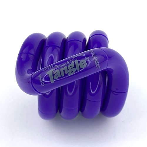 Tangle Jr. Solid Purple - Echtes Fidget - Fidget-Spielzeug für Kinder und Erwachsene von Tangle