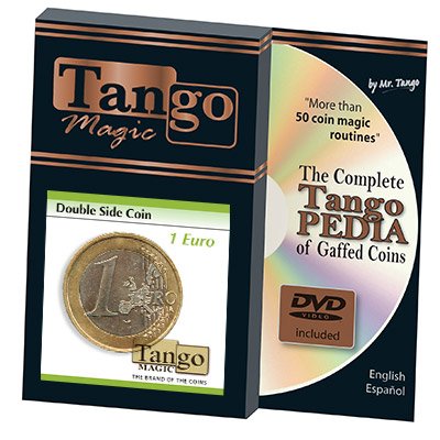 Double Sided Coin (1 Euro w/DVD) (E0026) by Tango - Trick von Tango Magic