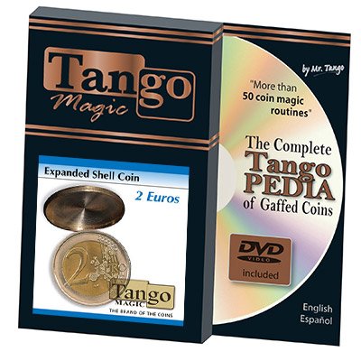 Expanded 2 Euro Shell (w/DVD) by Tango - Trick (E0001) von Tango Magic