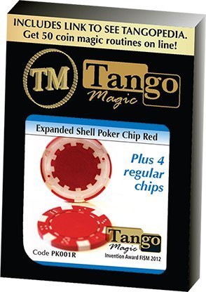 Tango Magic Red Token Poker Chip + 4 Chips von Tango Magic