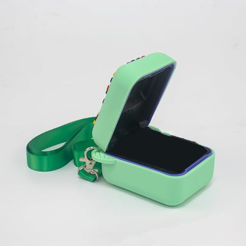 Silikonhülle mit Lanyard Scratch, für Bitzee Interactive Toy Digital Pet, Schützende Hauthülle für Bitzee Virtual Electronic Pets Zubehör, für den Kindertag (Green) von Tangxi