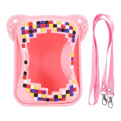 Silikonhülle mit Lanyard Scratch, für Bitzee Interactive Toy Digital Pet, Schützende Hauthülle für Bitzee Virtual Electronic Pets Zubehör, für den Kindertag (hellrot) von Tangxi