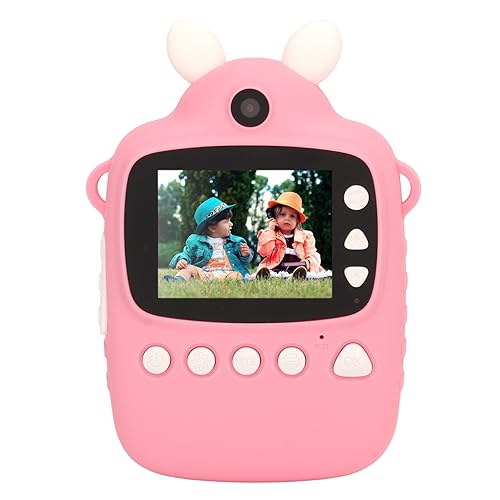 Sofortbildkamera, Kinderkamera mit 16 MP Pixeln auf Vorder- und Rückseite, 1080P-High-Definition, Lange Akkulaufzeit, Tragbare Sofortbildkamera mit Tintenlosem Druck und von Tangxi