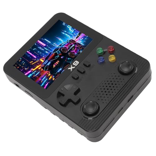 Spielekonsole, Dual-Core-6000-mAh-Akku, Tragbare ABS-Handspielkonsole mit 32-G-Karte für (Black) von Tangxi