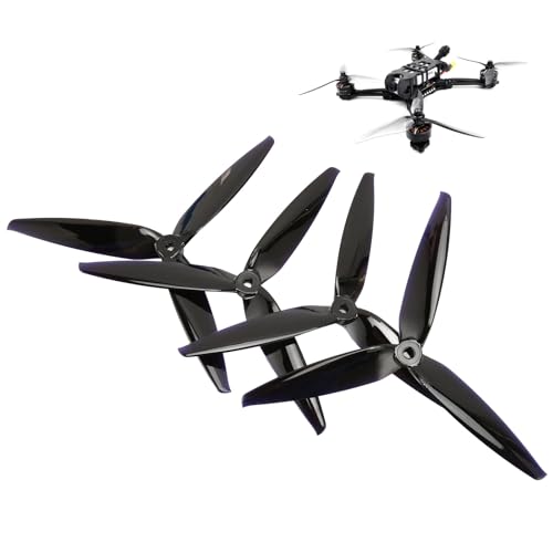 Tangxi 4 Stück Drohnenpropeller, 7 Zoll 180 Mm 3 Blatt Propeller, Hochgeschwindigkeitspropeller für CW FPV Drone 2206 Bis 1500 KV Motor, Geräuscharm von Tangxi