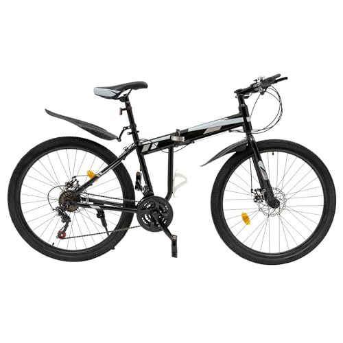 Fahrrad 26 Zoll Herren Fahrräder Mountainbike Bike 26 Zoll 21 Gang Fahrrad, faltbar, für Gelände und Stadt von TanjcXliu