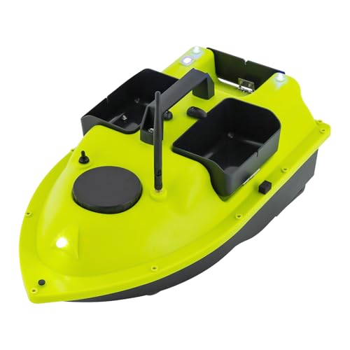 TanjcXliu Futterboot Angeln Ferngesteuertes Boot Rc Fischerei-Köderboot Angel-Körbchenboot 2x5200mAh Akku, 600m Fernbedienung, für Fluss-, See- und Teichangeln von TanjcXliu