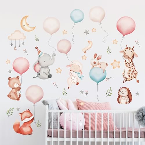 Tanlaby Karikatur Tier Wandtattoo Rosa blauer Ballon Wolken Stern Wandsticker Dschungel Affe Giraffen Bär Wandaufkleber für Kinder Babyzimmer Wohnzimmer Schlafzimmer Kinderzimmer Hause Wanddekoration Tanlaby Karikatur Tier Wandtattoo Rosa blauer Ballon Wolken Stern Wandsticker Dschungel Affe Giraffen Bär Wandaufkleber für Kinder Babyzimmer Wohnzimmer Schlafzimmer Kinderzimmer Hause Wanddekoration von Tanlaby
