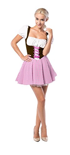 Tannhäuser 2662475 Dirndl Eva Kostüm, Braun/pink, 40 von Tannhäuser