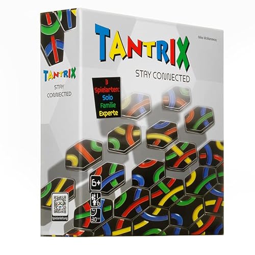 Tantrix Spielbox | Das Knobel Gesellschaftsspiel für groß und klein | Spielspaß für die ganze Familie ab 2 bis 6 Spieler | Mit 3 verschiedenen Spielarten von Tantrix