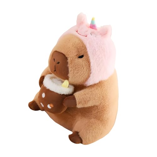 Capybara Plüschtier, 30cm Niedliche Capybara Kuscheltier Kleines Capybara Stofftier Capybara Plushie Puppen Niedlichen Capybara Plushies Super Weiche Gefüllte Spielzeug Plüsch Für Home Deko Kinder von Tanxemery