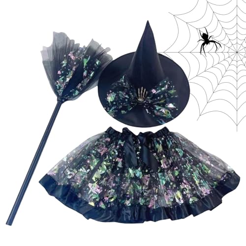 Hexe Cosplay Kostüm für Mädchen, Halloween Hexe Tutu Outfit - Halloween Tutu 3-teiliges Set Cosplay Kostüme Rock Cosplay Kostüme Rock Cosplay Kostüm für Mädchen Hexe Cosplay Kostüm für Mädchen, Halloween Hexe Tutu Outfit - Halloween Tutu 3-teiliges Set Cosplay Kostüme Rock Cosplay Kostüme Rock Cosplay Kostüm für Mädchen von Tanxemery