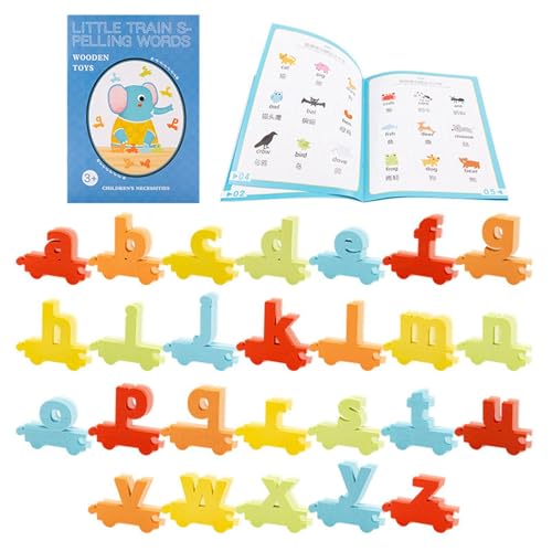 Lernspielzeug zum Ansehen und Buchstabieren, verschiedene Buchstaben-Spiel – Rechtschreibspiel und Puzzle aus Holz, Spielzeug für Wortschreibung, lustige Puzzlespiele ab 3 Jahren Lernspielzeug zum Ansehen und Buchstabieren, verschiedene Buchstaben-Spiel – Rechtschreibspiel und Puzzle aus Holz, Spielzeug für Wortschreibung, lustige Puzzlespiele ab 3 Jahren von Tanxemery