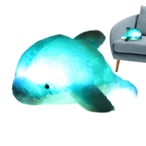Leuchtendes Delfinspielzeug, leuchtendes Delfin-Plüschtier | Plüschtier mit LED-Lichtern | Niedliches Plüschspielzeug, Induktionsplüschspielzeug, glänzendes Induktions-Plüschspielzeug, Delphin aus Leuchtendes Delfinspielzeug, leuchtendes Delfin-Plüschtier | Plüschtier mit LED-Lichtern | Niedliches Plüschspielzeug, Induktionsplüschspielzeug, glänzendes Induktions-Plüschspielzeug, Delphin aus von Tanxemery