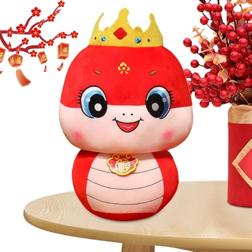 Tanxemery Gefülltes Schlangen-Plüschtier,Stofftier-Schlange - Plüschtier - 2025 Chinesisches Jahr der Schlange Spielzeug Maskottchen für Neujahrssegen Souvenir für Mädchen Kinder von Tanxemery