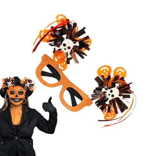 Tanxemery Halloween-Brillen für Kinder,Halloween-Brillen - Lustige Neuheitsbrillen | Anziehbrillen, Halloween-Fotokabinen-Requisiten, Maskerade-Brillen für Kinder und Erwachsene von Tanxemery