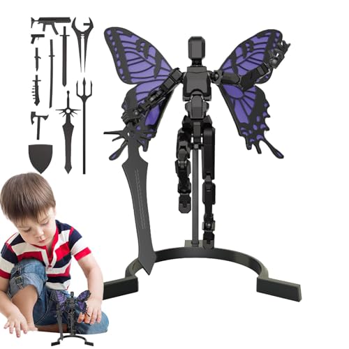 Tanxemery Lucky Robot Actionfiguren, Lucky Doll 13,3D-gedruckte 13 Lucky Puppet Joints-Figuren | Mehrgelenkige 13 Lucky Puppet Joints-Figuren, bewegliche 13-bewegliche Actionfigur für und Kinder von Tanxemery