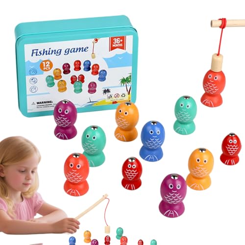 Tanxemery Magnetischer Fisch – Lernspielzeug Fisch | Holzspiel zur Entwicklung von sensorischen Fähigkeiten und Feinmotorik für das Vorschulalter, 2-6 Jahre im Innenbereich Tanxemery Magnetischer Fisch – Lernspielzeug Fisch | Holzspiel zur Entwicklung von sensorischen Fähigkeiten und Feinmotorik für das Vorschulalter, 2-6 Jahre im Innenbereich von Tanxemery