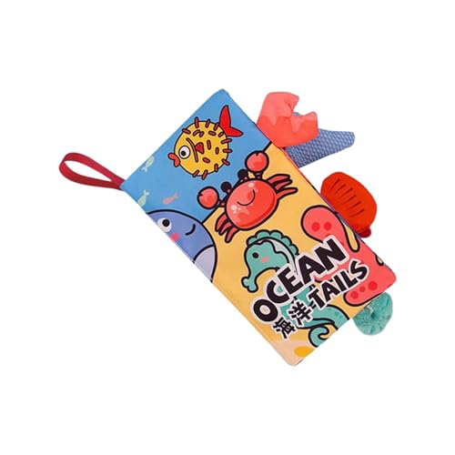 Tanxemery Stoffbücher für Babys | Hörbuch mit Knistergeräuschen | Design mit Schwanz, Spielzeug für Vorschule Lernaktivitäten für Reisen im Auto Kinderwagen Tanxemery Stoffbücher für Babys | Hörbuch mit Knistergeräuschen | Design mit Schwanz, Spielzeug für Vorschule Lernaktivitäten für Reisen im Auto Kinderwagen von Tanxemery