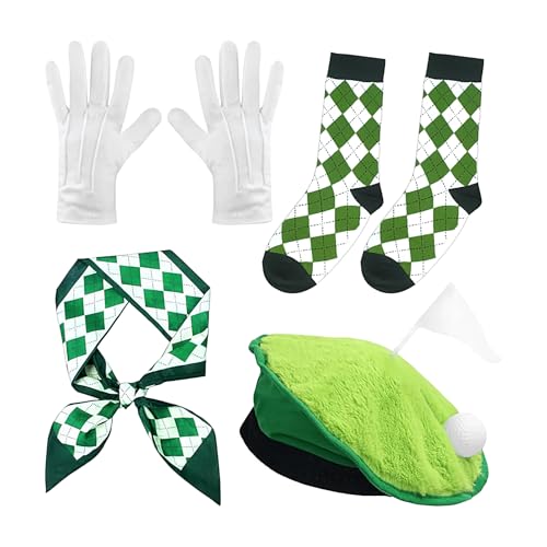 Tanxemery Witzige Golf Outfits - Golfer Verkleidungshut,Partyzubehör Leichtes Set Festliche Accessoires Für Outdoor Damen Herren Golfer Feier Halloween Tanxemery Witzige Golf Outfits - Golfer Verkleidungshut,Partyzubehör Leichtes Set Festliche Accessoires Für Outdoor Damen Herren Golfer Feier Halloween von Tanxemery