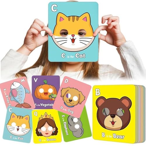 Alphabet Lernkarten, 26-teilige Lernkarten für Buchstaben, Alphabet Lernspielzeug mit Tiermotiven ab 3 Jahren Kindergarten & Zuhause Alphabet Lernkarten, 26-teilige Lernkarten für Buchstaben, Alphabet Lernspielzeug mit Tiermotiven ab 3 Jahren Kindergarten & Zuhause von Tanxier