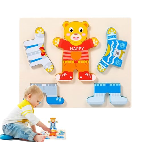 Dress -up -Spielzeug für kleine Mädchen, Tierkleid -Puzzle,Tierpuzzle Set für Kinder - Kleiderwechselspiele, Mädchen passende Spielset für Zuhause, Kindergarten, Vorschule von Tanxier