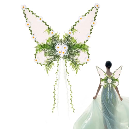 Erwachsene Elfenflügel,Feenkostüm mit Ranken - Festzubehör Für Bühnenauftritte Party Weihnachten Halloween Karneval Makeup Erwachsene Elfenflügel,Feenkostüm mit Ranken - Festzubehör Für Bühnenauftritte Party Weihnachten Halloween Karneval Makeup von Tanxier