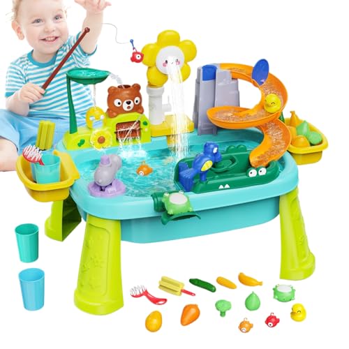 Kinder Wasser und Sand Tisch - Outdoor Wasser Und Sand Tisch Spielzeug - Interaktives Spiel Für Baby Und Kinder In Garten Park Terrasse Spielzimmer Bei Kita Für Drinnen Draußen Kinder Wasser und Sand Tisch - Outdoor Wasser Und Sand Tisch Spielzeug - Interaktives Spiel Für Baby Und Kinder In Garten Park Terrasse Spielzimmer Bei Kita Für Drinnen Draußen von Tanxier