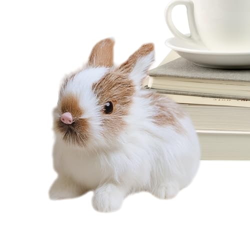 Miniatur Nachbildung Kaninchen - Realistische Niedliche Plüschhasen | Kuscheltier Häschen Deko - Für Ostern Party Feengarten Miniatur Deko Wohnaccessoires Miniatur Nachbildung Kaninchen - Realistische Niedliche Plüschhasen | Kuscheltier Häschen Deko - Für Ostern Party Feengarten Miniatur Deko Wohnaccessoires von Tanxier