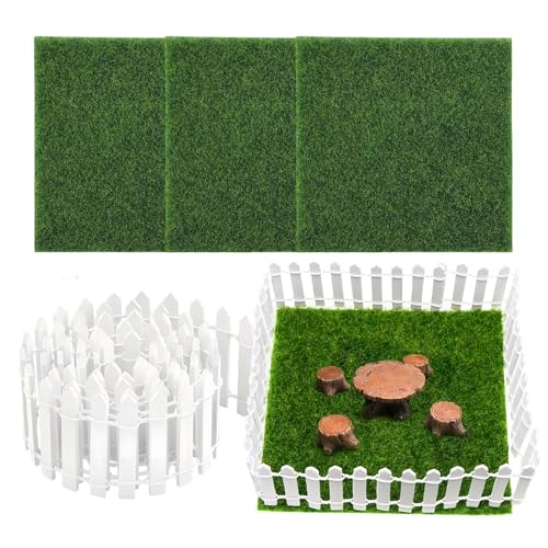 Miniatur Palisaden| 89 cm Puppenhaus - Dekoratives Kunstgras-Set Mit 4 Teilen Für Kinder Mädchen Innenbereich Miniatur Palisaden| 89 cm Puppenhaus - Dekoratives Kunstgras-Set Mit 4 Teilen Für Kinder Mädchen Innenbereich von Tanxier