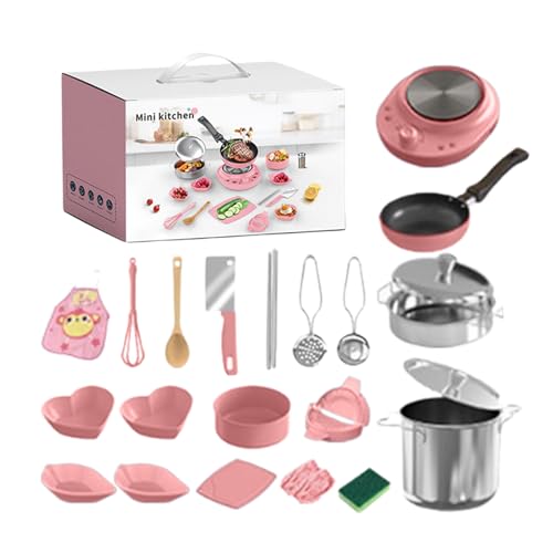 Spielküchen Zubehör - Kindergeschirr Spielset | Realistisches Lernspielzeug Kochgeschirr Set für Rollenspiel Kindergarten Klassenzimmer Kinderzimmer Spielküchen Zubehör - Kindergeschirr Spielset | Realistisches Lernspielzeug Kochgeschirr Set für Rollenspiel Kindergarten Klassenzimmer Kinderzimmer von Tanxier